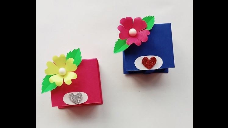 EASY GIFT BOX MAKING IDEA WITH PAPER #shorts @DIY CREATIVE