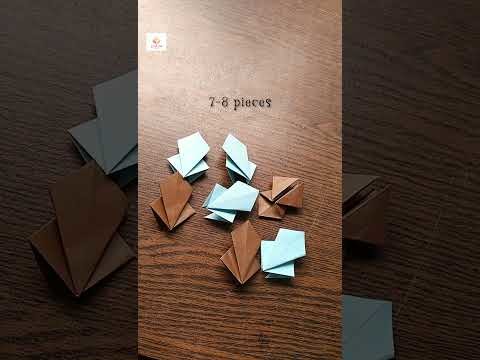 Easy Origami craft |Origami double sided Flower #short |#origamishort #paperflower
