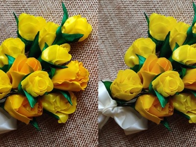 ???? flower buds | satin ribbon flowers | flower making | satin ribbon crafts | DIY | tutorials | rose