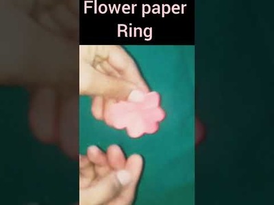 Flower craft.flower ring making idea at home paper ring making.crafts ideas.DIY ring making #shorts