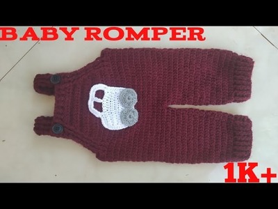 How to crochet a Baby Romper. Dungaree.Overall in Malayalam with English subtitles.