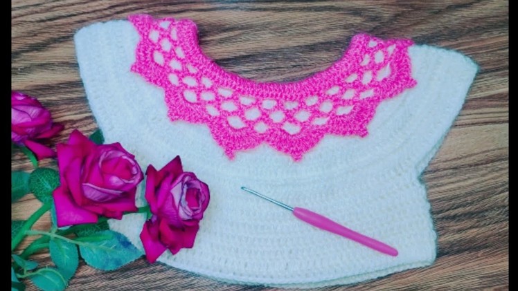 How To Crochet A Easy Collar Nack. How To Crochet  A Beautiful Yoke