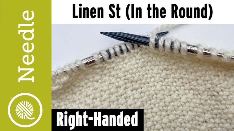 How to Knit Linen Stitch In the Round