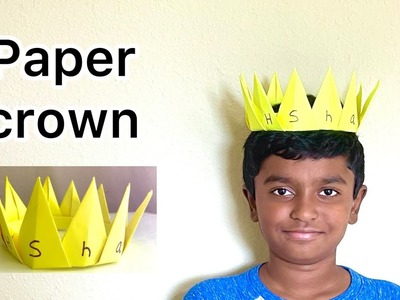 How to make a PAPER CROWN ???? || paper crafts.