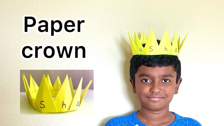 How to make a PAPER CROWN ???? || paper crafts.