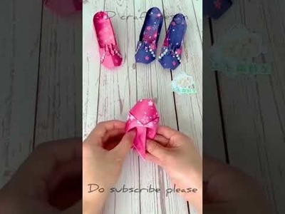 How to make Cute paper mini shose. paper shose for doll. paper craft for mini shose #shorts