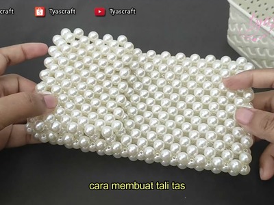 How to make pearl beaded bag | tas manik manik | phone bag