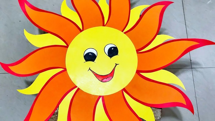 How to make The Sun from Chart Paper | DIY Paper Craft