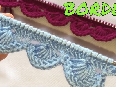 Knit Very Easy Scalloped Edge Border