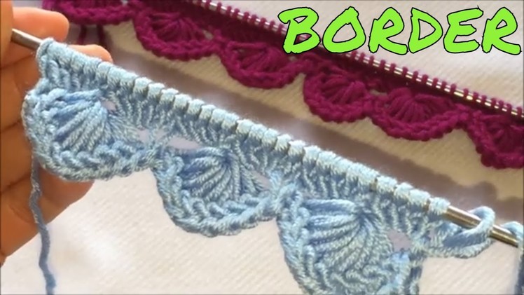 Knit Very Easy Scalloped Edge Border