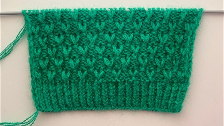 Knitting Stitch Pattern For cardigan.Sweater.Jacket