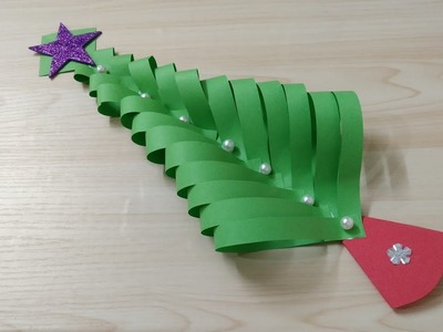 Last moment christmas decoration ideas.Diy origami christmas tree????.Zero budget christmas tree ????????????
