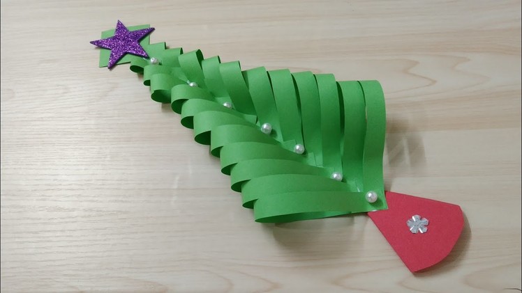 Last moment christmas decoration ideas.Diy origami christmas tree????.Zero budget christmas tree ????????????