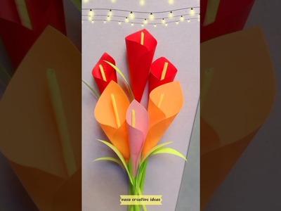 Making easy paper flowers ????| paper craft