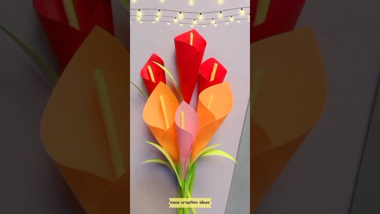 Making easy paper flowers ????| paper craft