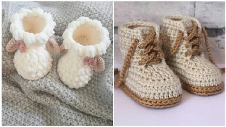 Mind blowing women crochet baby booties patterns