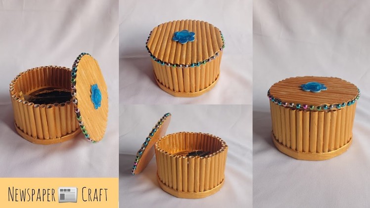 Newspaper Craft | Jewelry Box Making | NK Creation Noorjahan