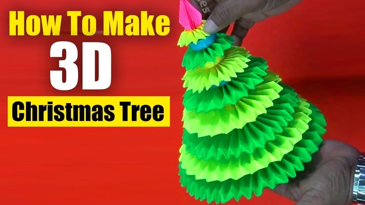 Paper Christmas Tree | DIY | How To Make a 3D Christmas Tree | Christmas Craft | Christmas Tree