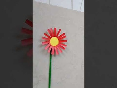 Paper cup craft.  ????❤️????.  paper cup flower stand making idea. 
