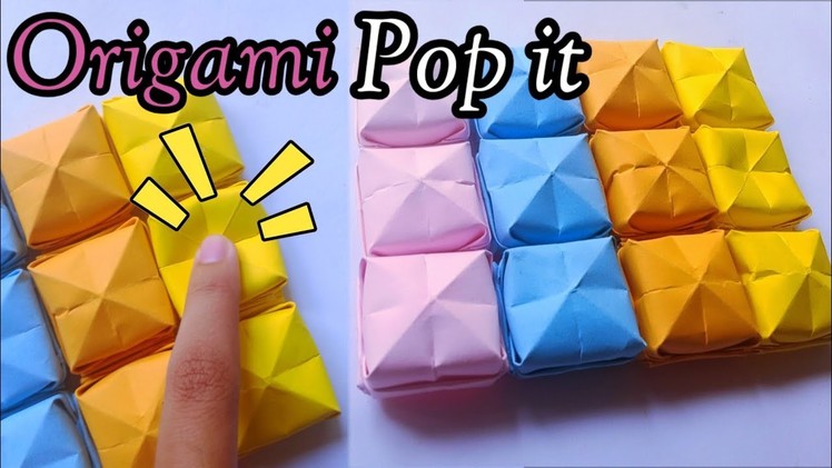 Paper Fidget Toys - How to Make Paper Pop it || Tutorials