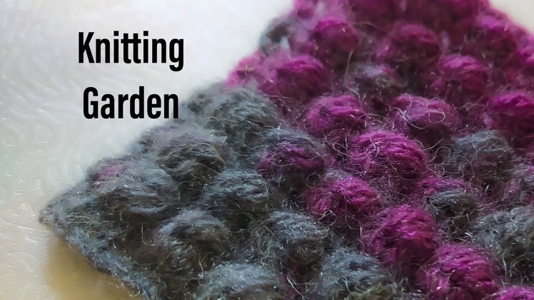 Popcorn Knitting Pattern. Very Easy Crochet Knitting Pattern
