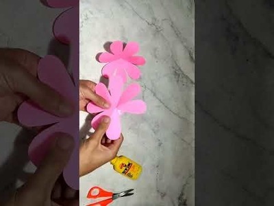 #shorts Paper flower wall hanging craft #youtubeshorts #ytshort #craft #papercraft #shortvideo