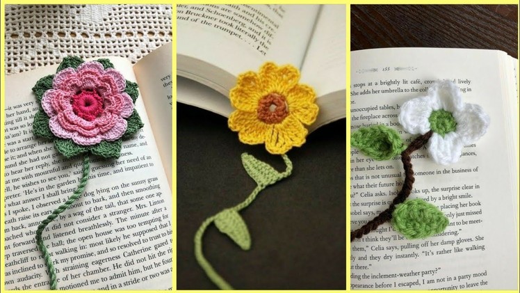Stunning Gorgeous Elegant Free Crochet Bookmark Flower Pattern Design
