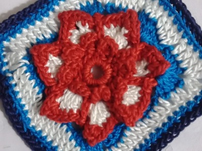 SUPAR GRANNY SQUARE VERY EASY knitting  on line tutorial