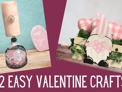 Valentine’s Day Crafts: 2 Easy Valentine DIYs | Valentine Gnome Craft | Valentine Candleholder