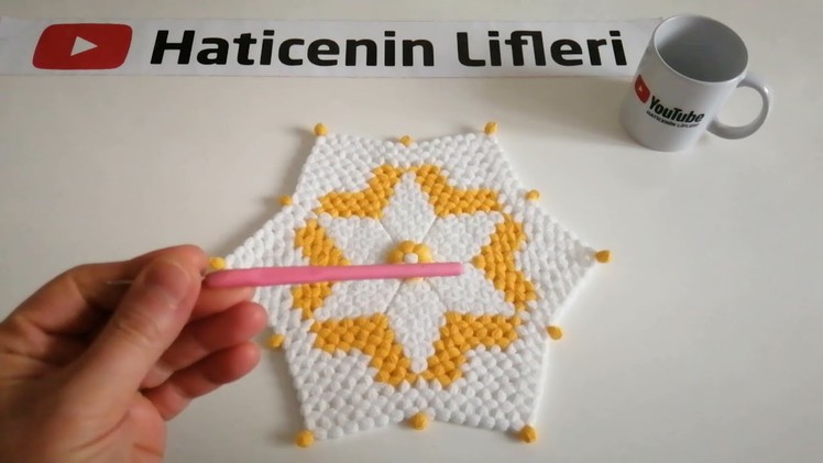 ???? Yıldız Lif Modeli ✅Easy Star Washcloth Model✅#diy #crochet#kitting#tutorial  @Hatice'nin Lifleri
