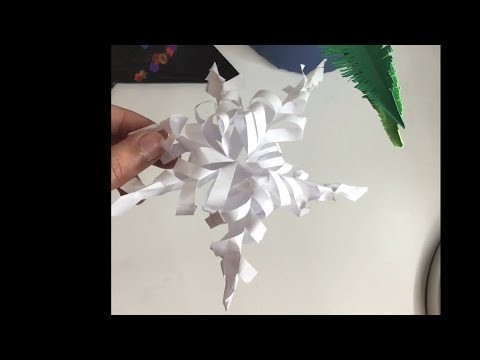 3D paper snowflake art #shorts #art #winter #snowflake #craft