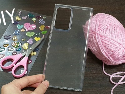 Amazing Idea made of old phone case and wool - Recycling Craft Ideas - DIY Gift Idea - DIY Hacks