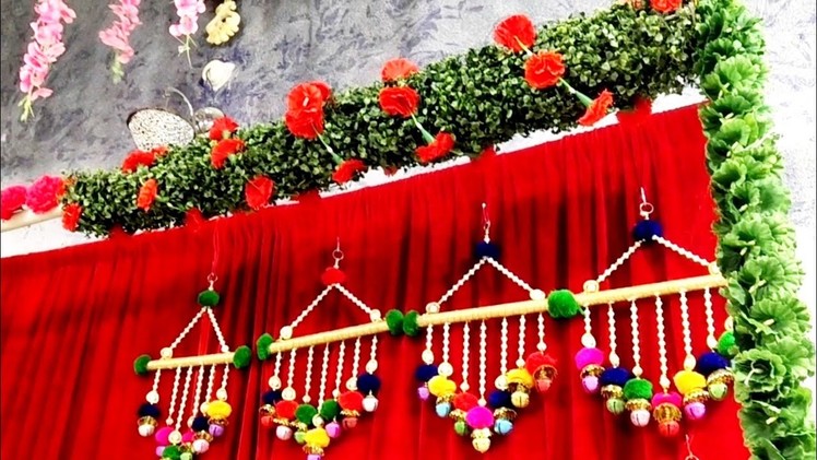 Beautiful Elegant Backdrop for Pooja | Background for Pooja | Wedding Backdrop | Festival Backdrop