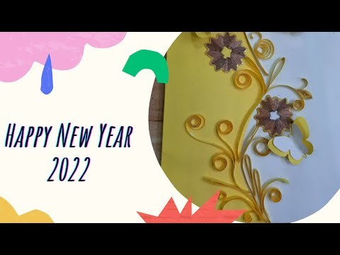 Beautiful Handmade  Card For New Year | How to make New year greeting card | DIY Paper craft idea
