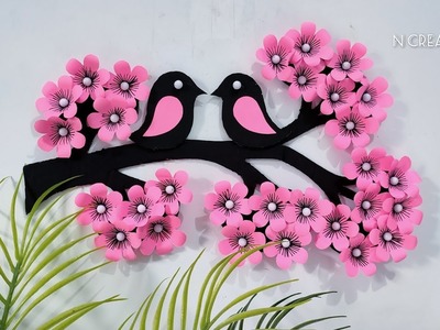 Bird wall decoration ideas | Paper craft for home decoration | Wall hanging craft | Cardboard crafts