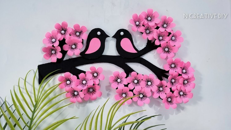 Bird wall decoration ideas | Paper craft for home decoration | Wall hanging craft | Cardboard crafts