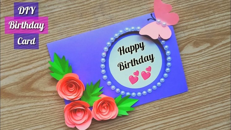 Birthday Greeting Card Making Handmade.Birthday Card. Happy Birthday Card. Birthday Gift Ideas