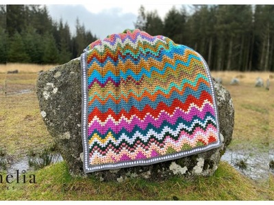BORDER FOR ZIG ZAG CROCHET BLANKET. With Tips & Tricks To Crochet A Stunning Border