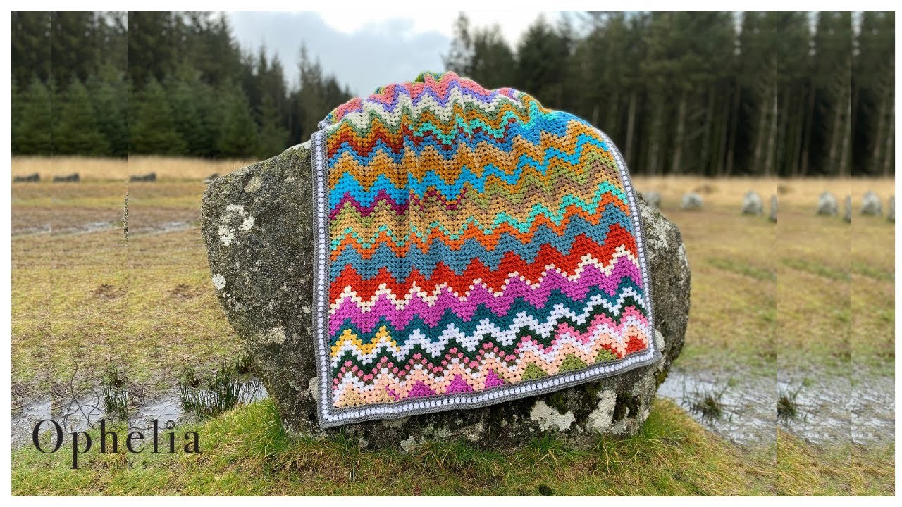 BORDER FOR ZIG ZAG CROCHET BLANKET. With Tips & Tricks To Crochet A