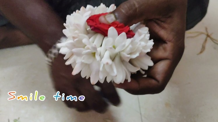 Bridal sambangi jadai Billai with rose flower.Bridal hair accessories.jadai billai.flower brooch