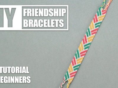 Chevron V Braid Stripes Macrame Friendship Bracelets | Easy Tutorial for Beginner
