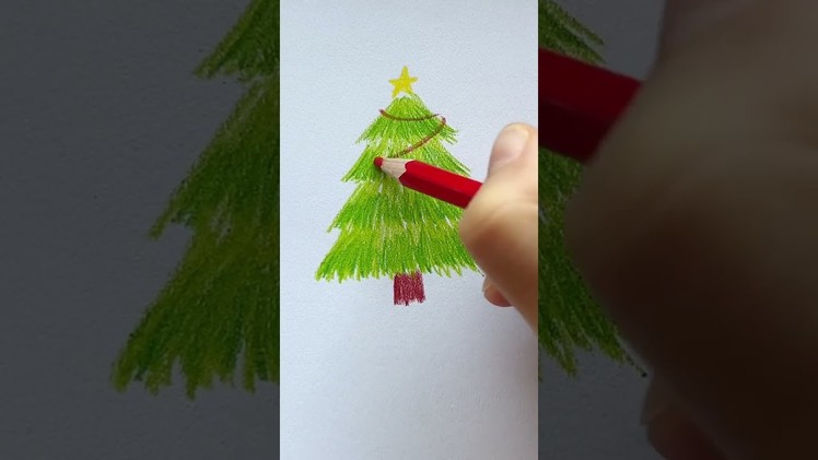 Christmas tree drawing Eps 173 #short
