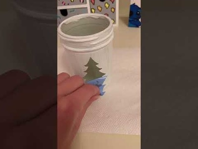 Christmas Tree Jar DIY! - Infinite Artz #shorts