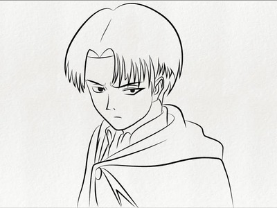 Come disegnare LEVI ACKERMAN (Attack on Titan Disegni Facili) Disegni facile e facilissimi