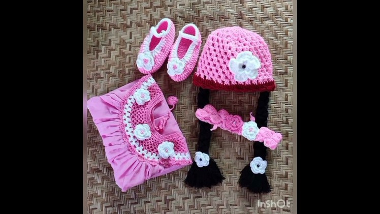Crochet baby dress.kushi Kata baby dress.কুশিকাটার বেবি ড্রেস