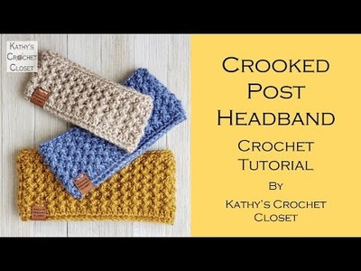 Crooked Post Headband Crochet Tutorial