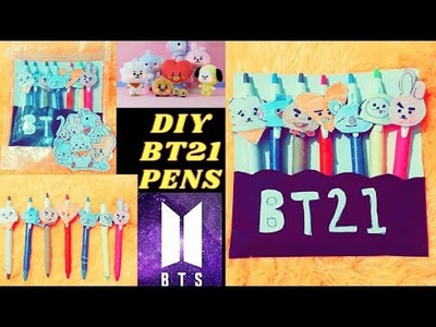 DIY BT21 pens.BTS DIY. Handmade.????????#youtubeshorts #youtube #shorts #bts.