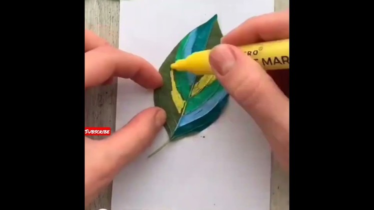 Diy cards # easy cards making using leaf #art#diy#viral# easy shorts