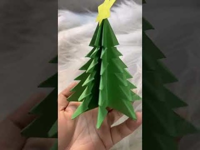 DIY Christmas Tree! #howto #christmastree #christmasdiy #origamicraft #papercrafts #diycraft