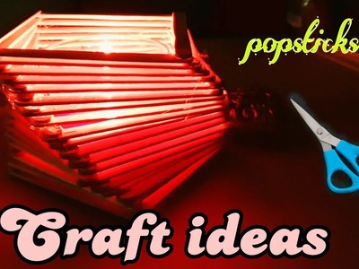 DIY Craft ideas with popsticks|Easy home decor ideas|Nayana